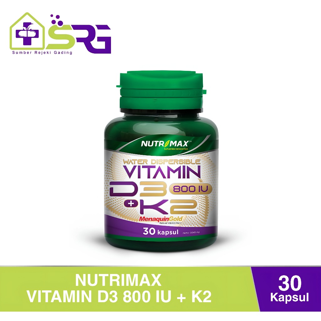 Nutrimax Water Dispersible Vitamin D3 + K2 Suplementasi vitamin D3 dan vitamin K2