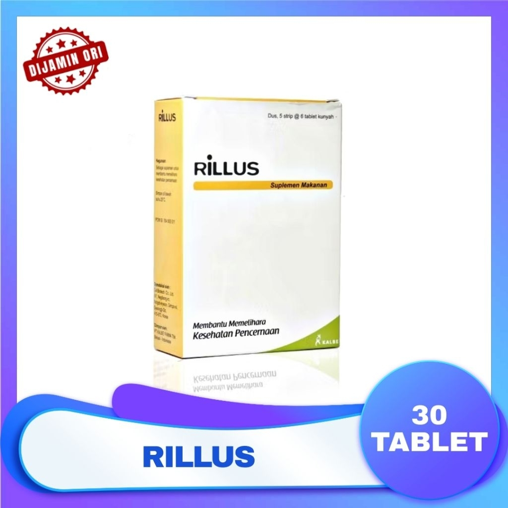 Rillus - Suplemen Probiotik Untuk Pencernaan 3 Jenis Probiotik