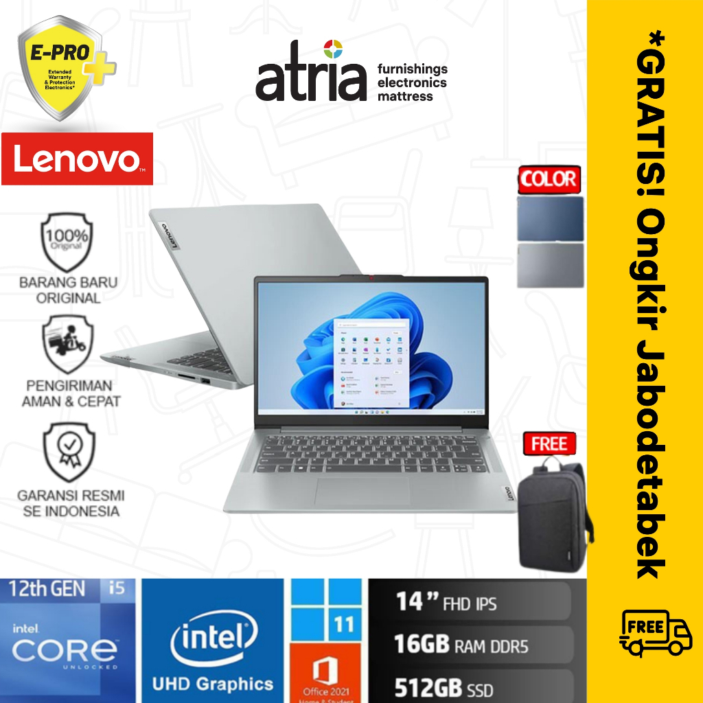 Laptop Lenovo 5 Ryzen 5 5625U 16GB RAM 512GB SSD WUXGA IPS Touch Win11+OHS