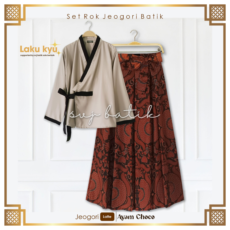 ATASAN BATIK WANITA BATIK SET MODERN OUTER SET KERIS NAVY ORIGINAL BY SVJ FREE MASKER