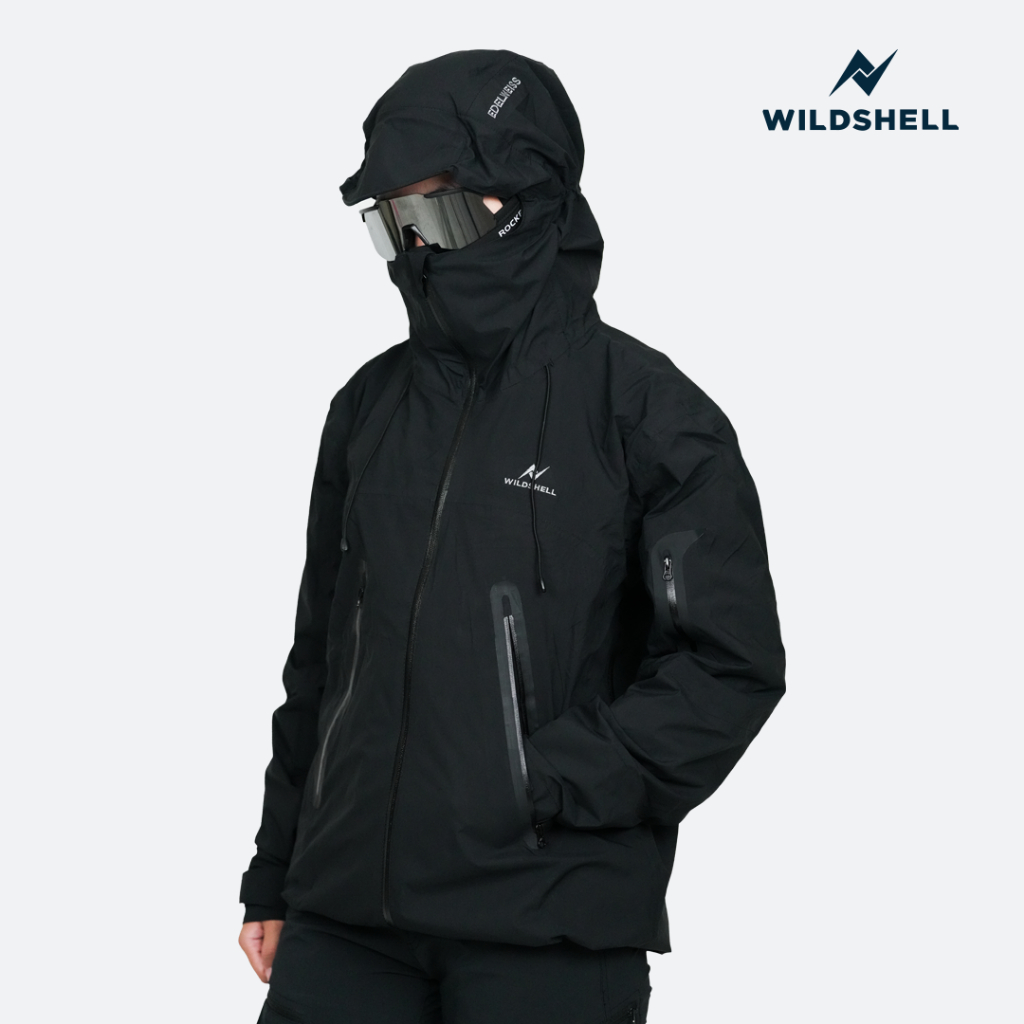 WILDSHELL - Jaket Gunung Gorpcore Edelweis Series 100% Waterproof