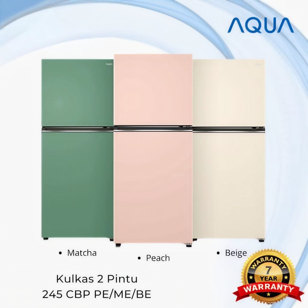Kulkas Aqua AQR DTM245CBP ME/PE/BE Kulkas Aqua 2 Pintu 185 Liter