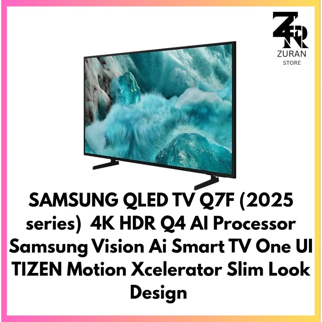SAMSUNG 43Q7F / 43QEF1/ QA43Q7F / QA43EF1 4K Smart TV QLED 43 inci 2025 series - Q7F