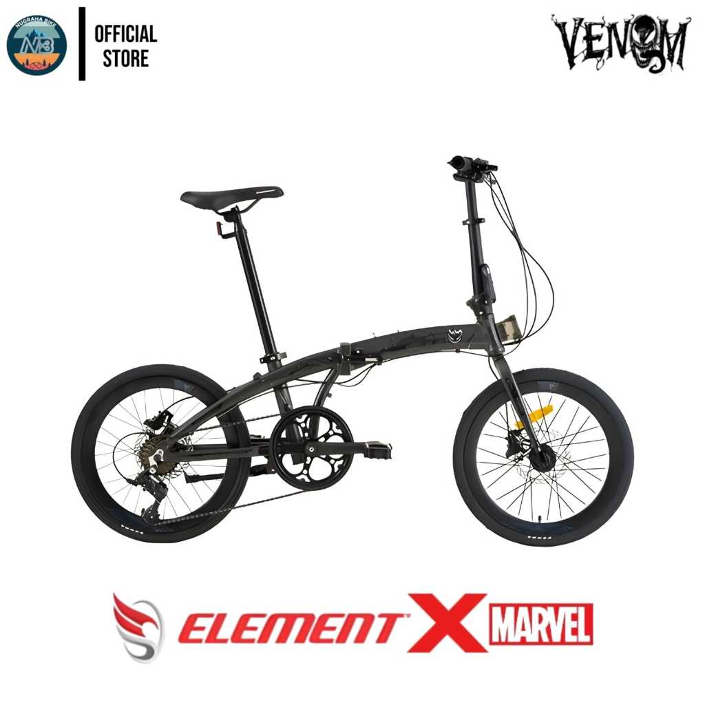 ELEMENT FOLDING BIKE MARVEL VENOM 8S BLACK