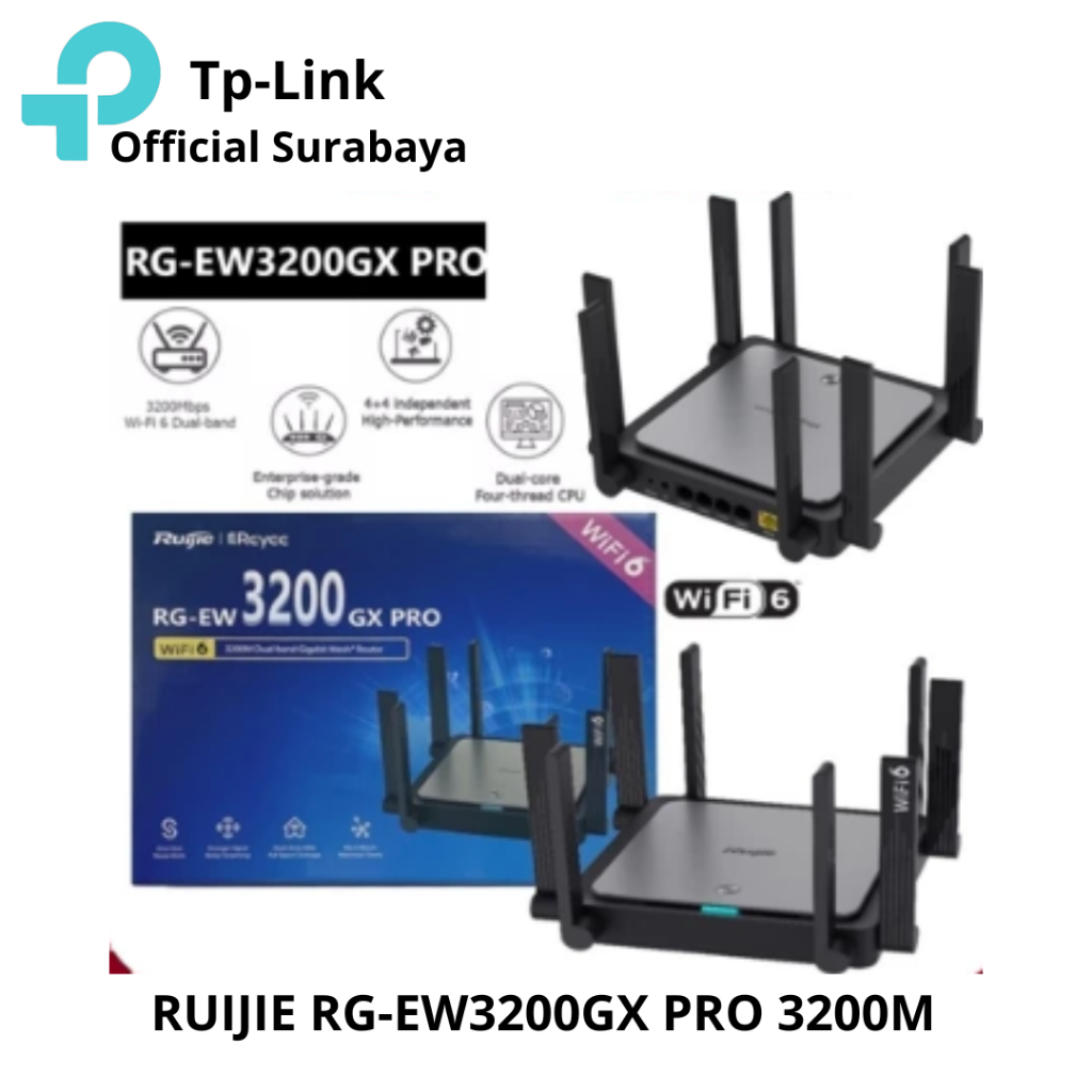 RUIJIE/REYEE RG-EW3200GX PRO 3200M Wi-Fi 6 Dual-Band Gigabit Mesh Router