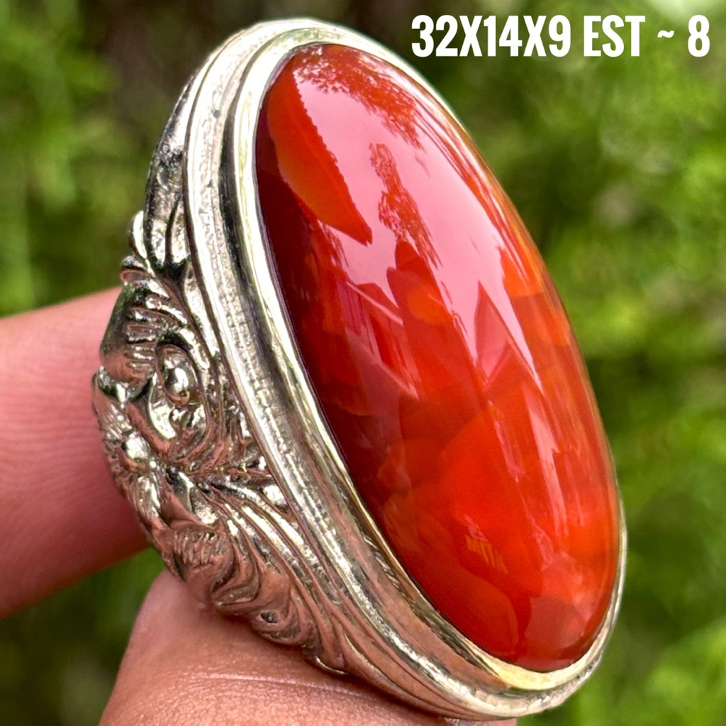 NATURAL BATU AKIK PANDAN MERAH