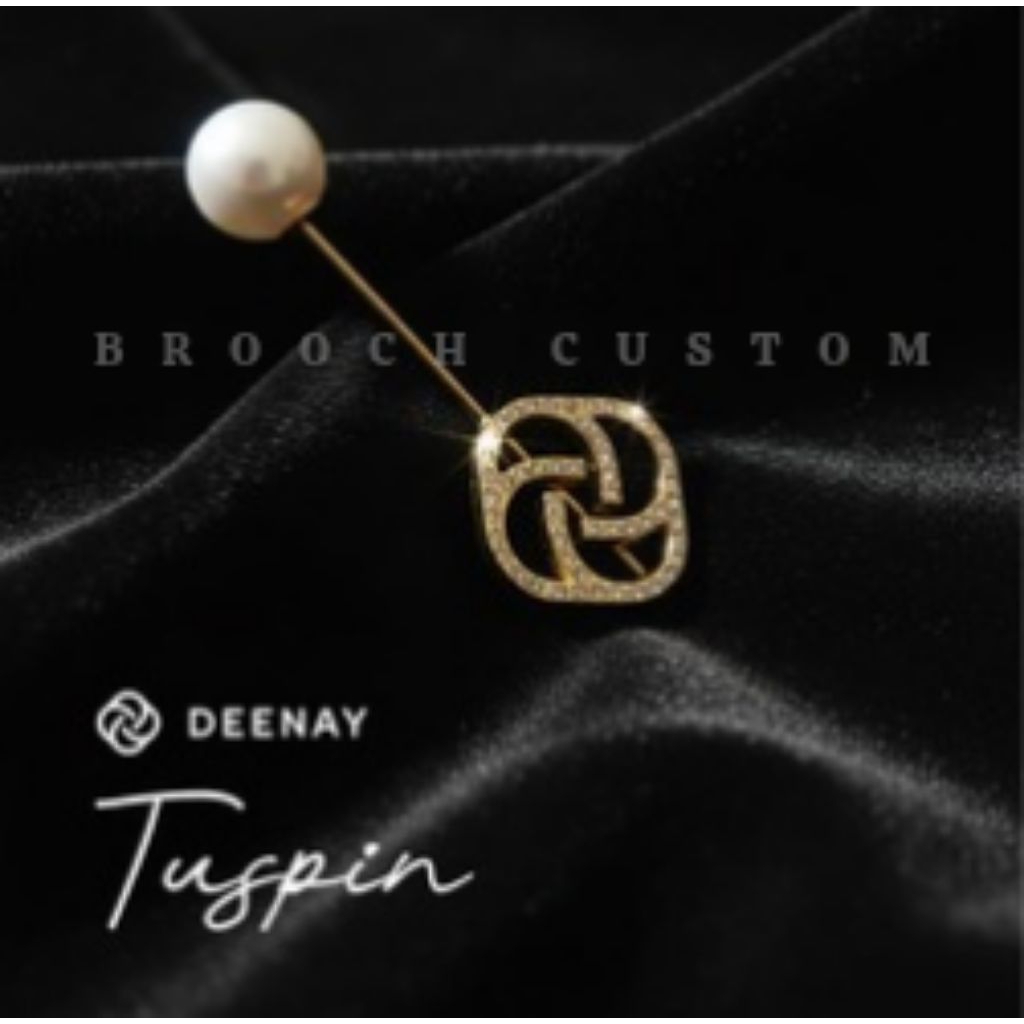 Brooch Denay Brooch tuspin Denay KW mirip ori
