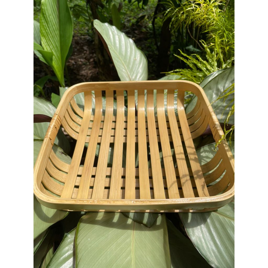 Wadah Buah & Sayur Anyaman Bambu Premium