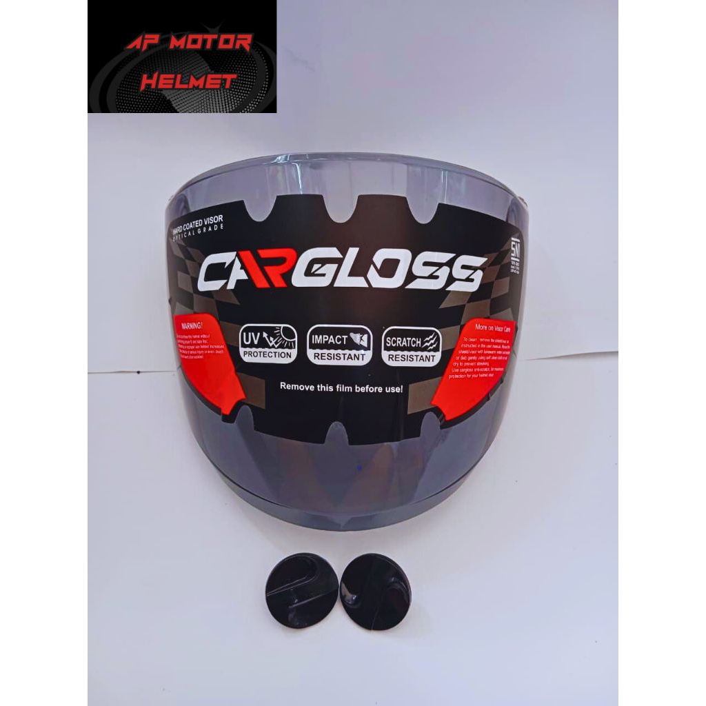 KACA HELM CARGLOSS NFS, FORMER WARNA HITAM SMOCK VISOR HELM CARGLOSS NFS