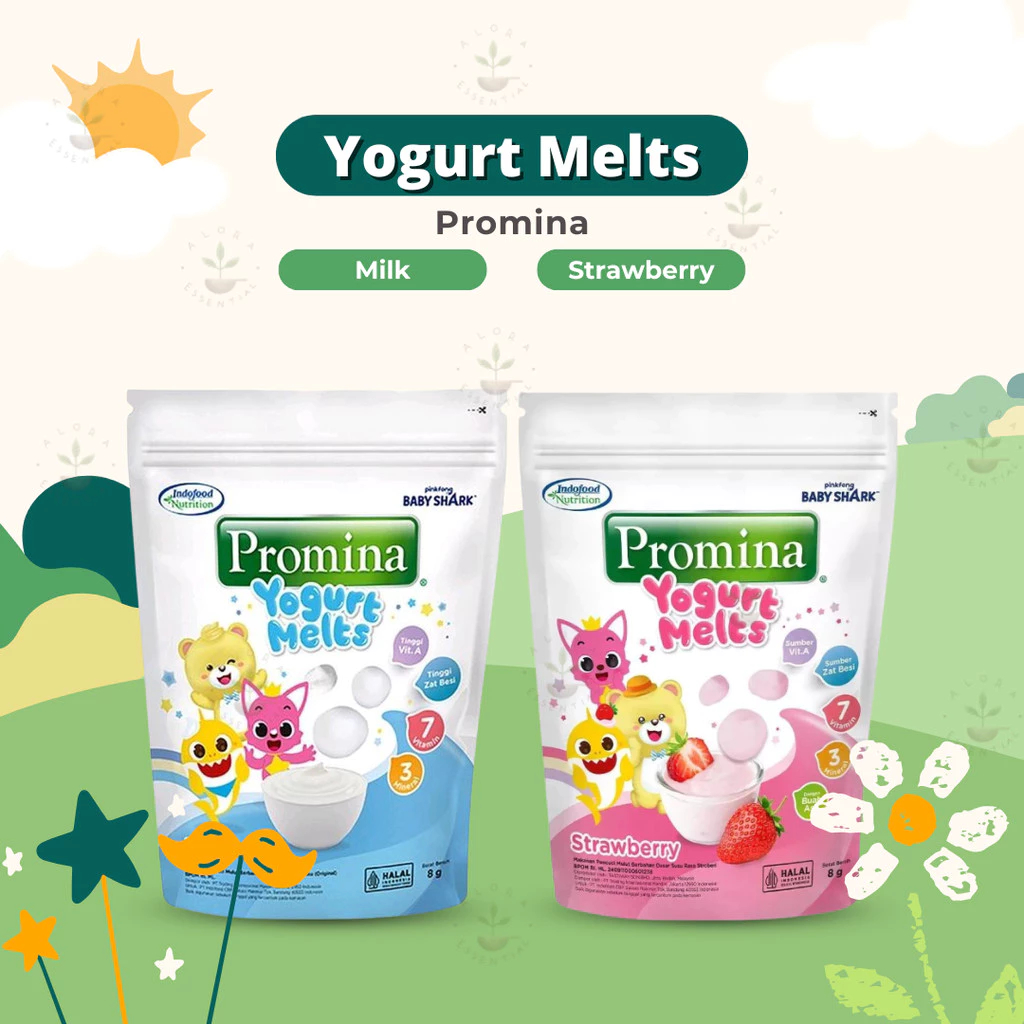 Promina Yogurt Melts 8gr Cemilan Bayi 1+ Tahun
