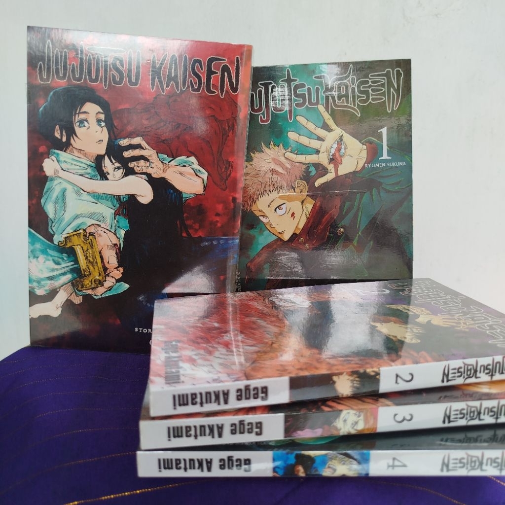 Komik Manga Jujutsu Kaisen Set Vol 0+1-4 Viz & Elex Media