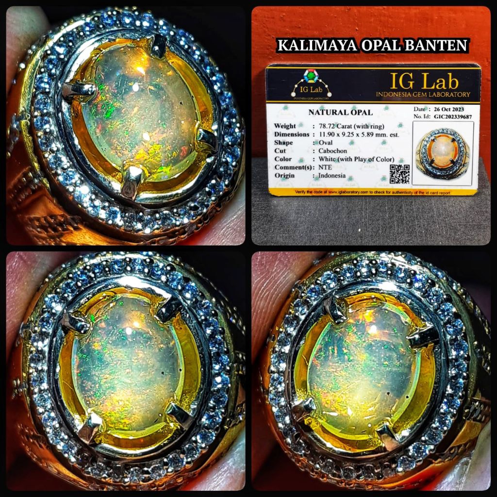 batu kalimaya Opal Banten super full jarong kristal