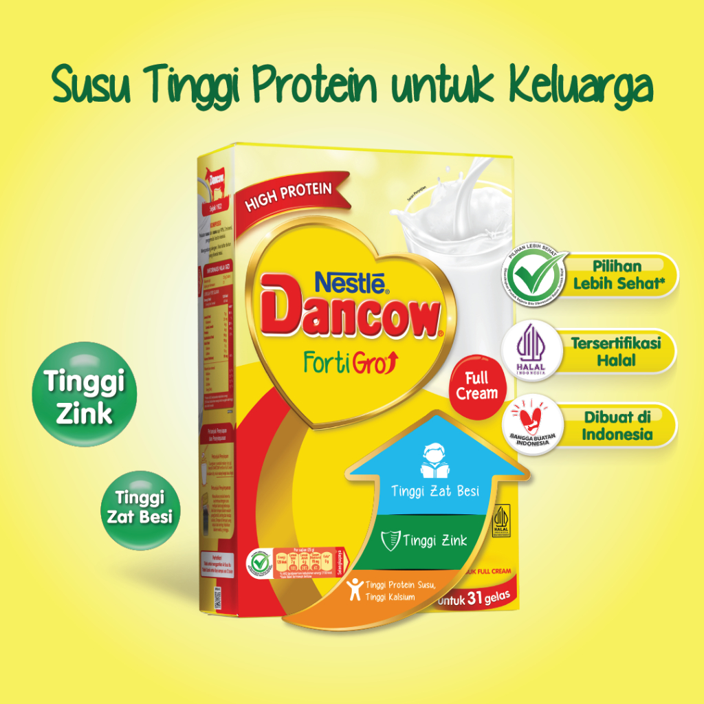 Dancow Fortigro Full Cream 780gr / Susu Formula Dancow Full Cream