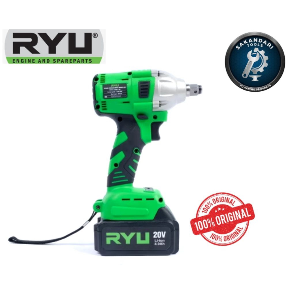 Original Impact Wrench RYU RCW20VOLT Tanpa Baterai