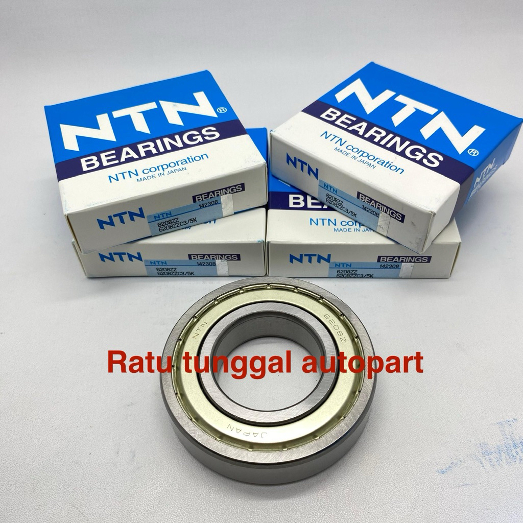 BEARING 6208 ZZ NTN 6208ZZ NTN TUTUP BESI