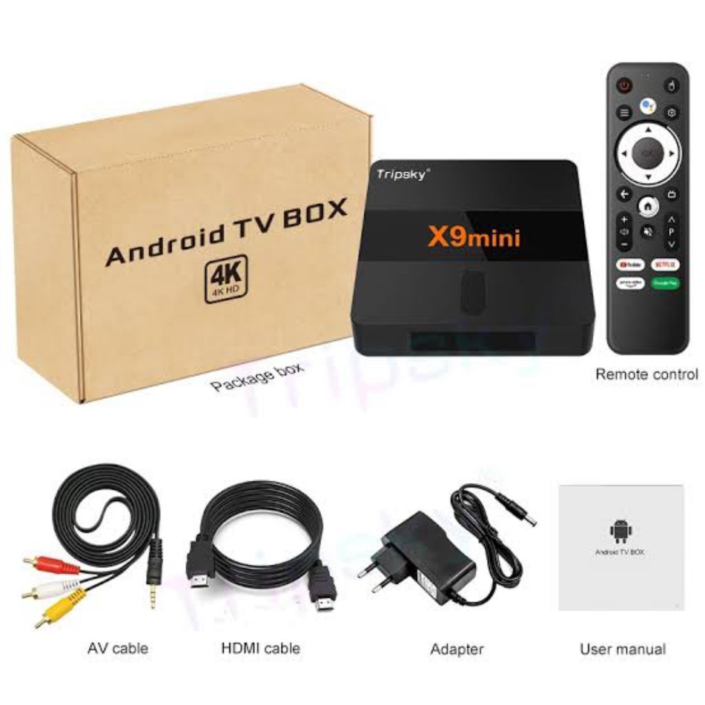 X9mini android tv box original Ram4/Rom32