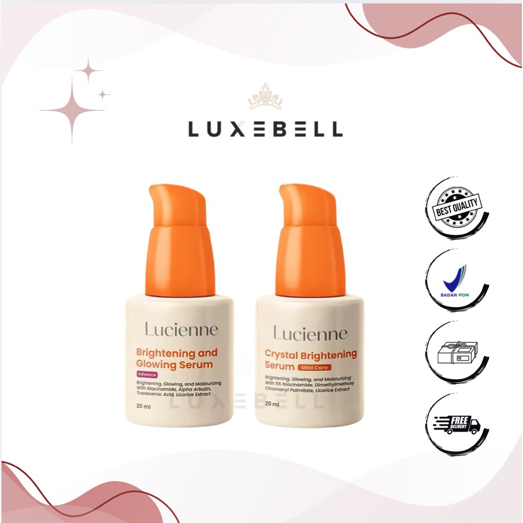 Lucienne Brightening and Glowing Serum |  Lucienne Crystal Brightening Serum - Serum Pemutih Wajah /