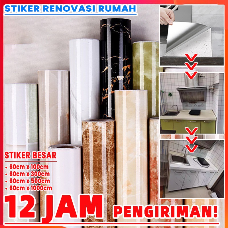 [Kualitasting] stiker wallpaper dapur wallpaper dapur marmer wallpaper dapur motif wallpaper dinding