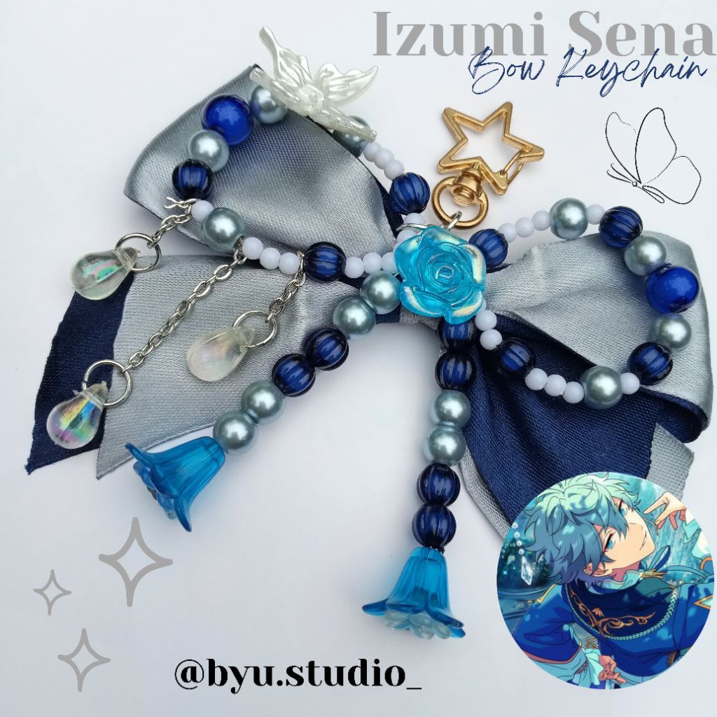 IZUMI SENA Ensemble Stars Themed Bow Keychain | Keychain Fanmerch | Aesthetic Keychain | Ensemble St