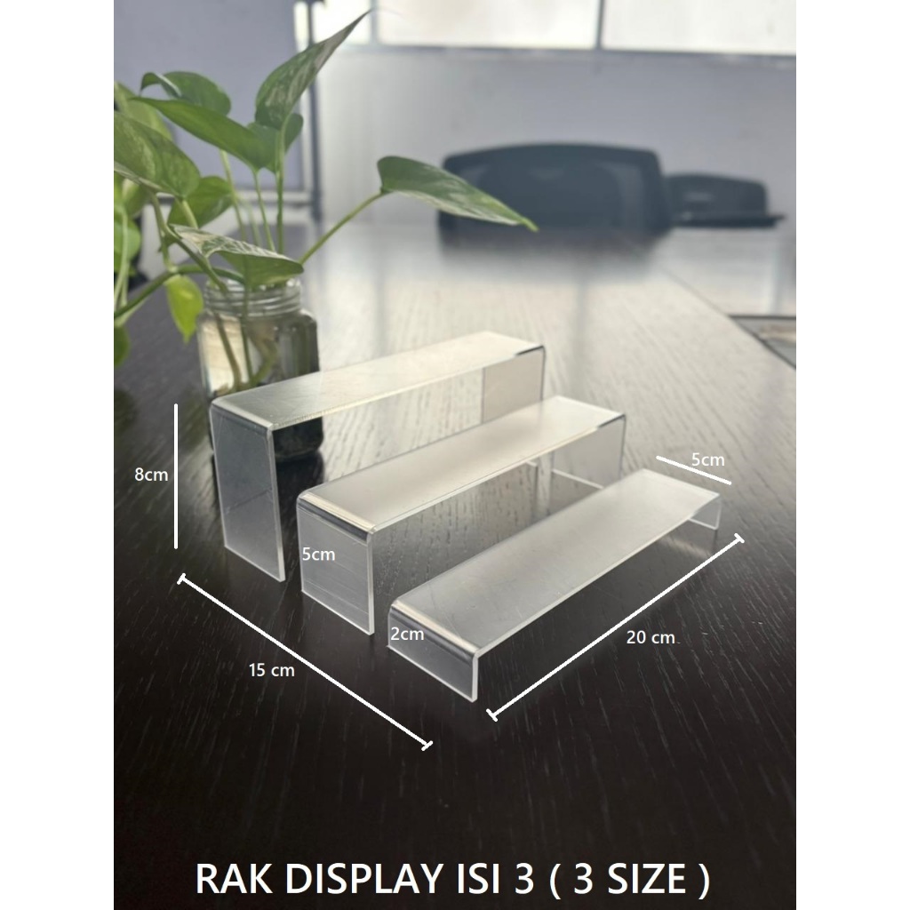 ACRYLIC DISPLAY/ AKRILIK ISI3 V2 / AKRILIK /AKRILIK PAJANGAN/AKRILIK FIGURE/ACRYLIC MAKE UP/TATAKAN 
