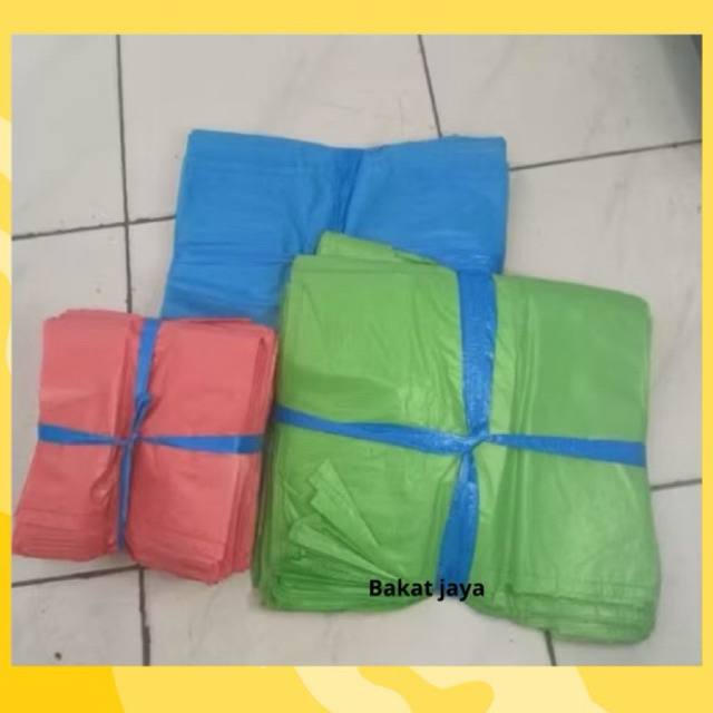 Kresek timbangan warna warni kecil & tanggung