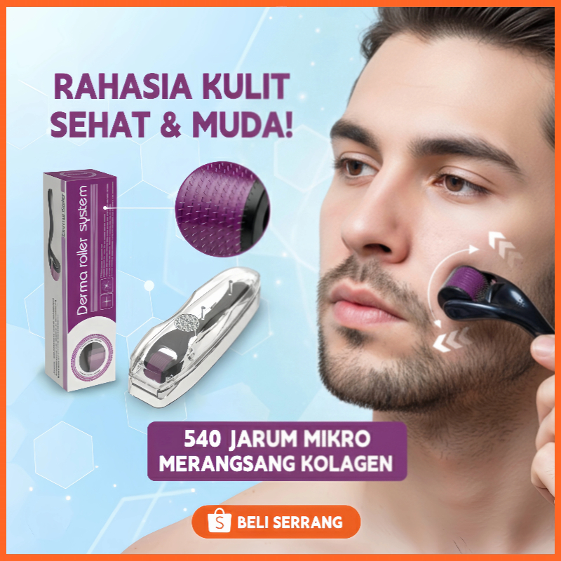 540 Jarum Titanium Serbaguna | Untuk Perawatan Wajah & Penumbuh Brewok | Alat Penghilang Bopeng dan 