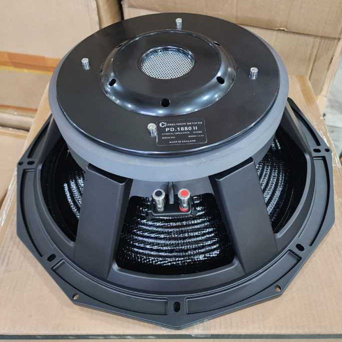 (DAUN CARBON) Speaker Subwofer component PD1880 H II / PD 1880 H II - 18inch VC 5 inch rangka Hitam