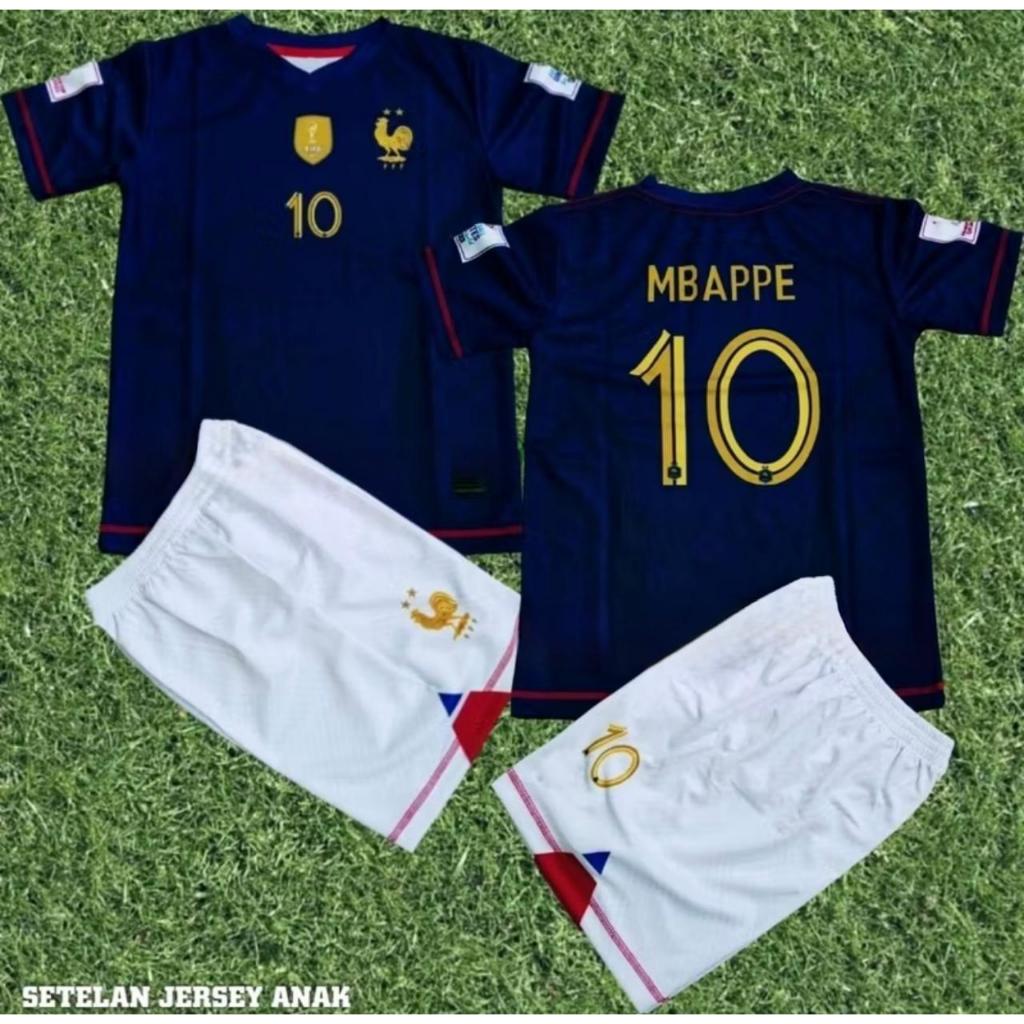 Setelan Jersey MBAPPE usia 2-12 tahun || Baju bola anak laki-laki /BAJU ANAK MURAH / SETELAN JERSEY 