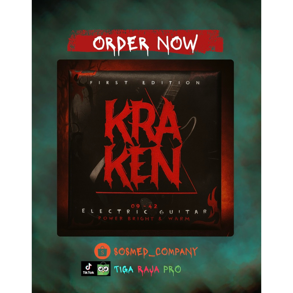 SENAR GITAR KRAKEN 1 BOX 10set