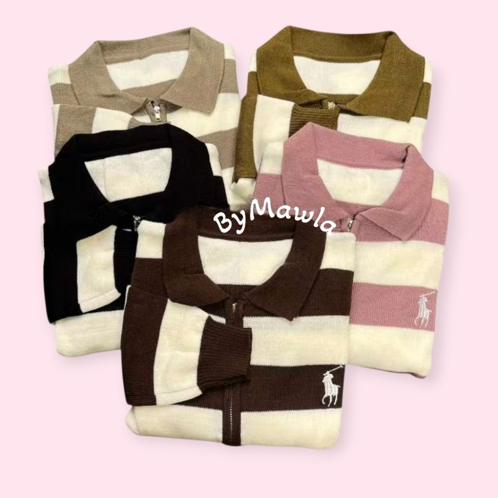 ByMawla - Cardigan Polo Ziper