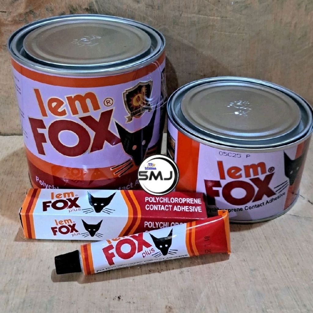 Lem Fox 500gram [Net 300gram] Fox Tube 20gram Lem Fox 300g Lem Fox 500g Kuning Lem Fox Kaleng Merah