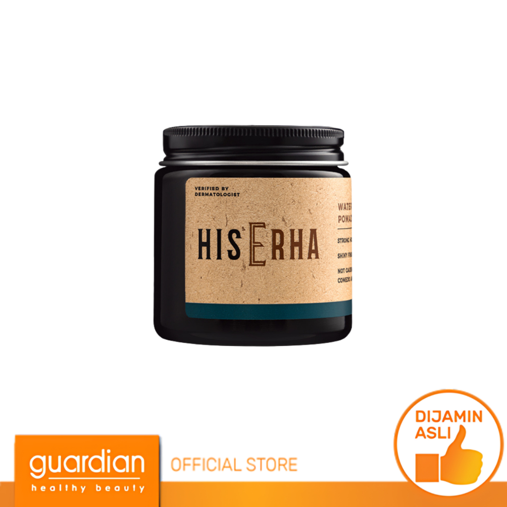 HIS ERHA Waterbased Pomade 120g - Hair Styling Pria Untuk Hasil Sleek