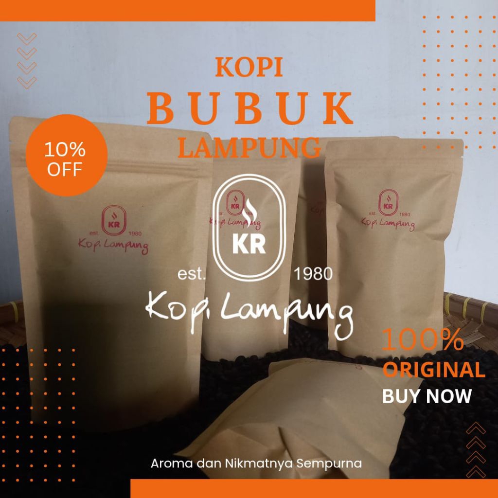 Kopi asli lampung/Kopi bubuk lampung/Kopi 100% Original lampung/Kopi KR lampung