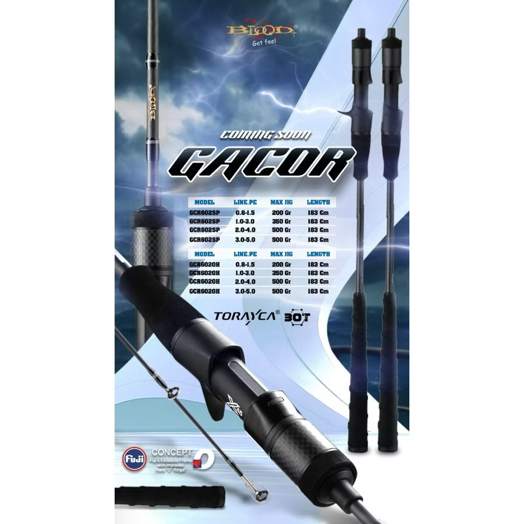 Joran Jigging Blood Gacor 180 full fuji