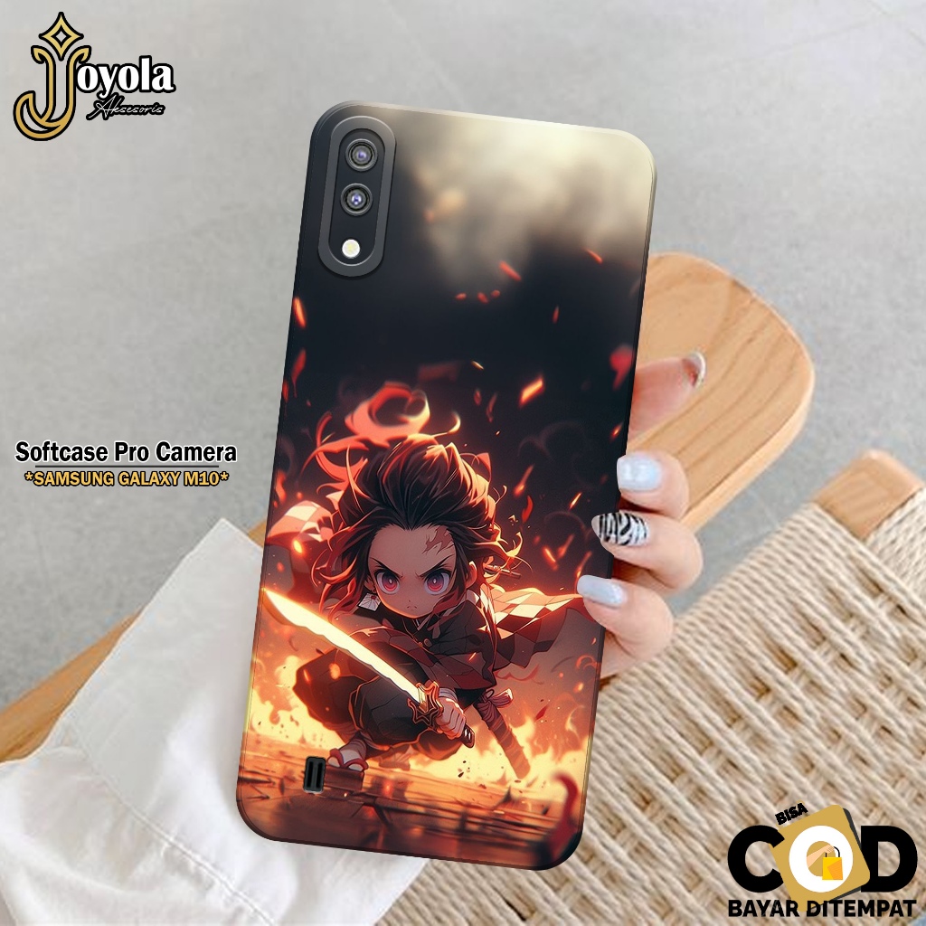 JOYOLA Case Samsung Galaxy M10 - Fahion Case Anime - Softcase Samsung Galaxy M10 - Pro Camera - Casi