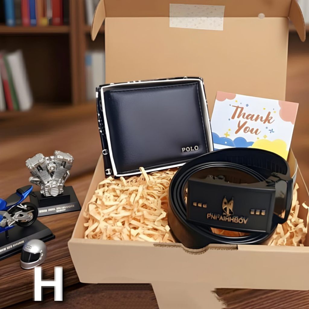 Hampers Kado Cowok Hadiah Gift Box Ultah Pria Set Topi Dompet Kado Lengkap Set Cowok