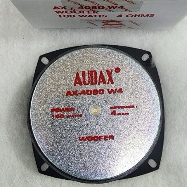 SPEAKER COLOM AUDAX INCH AX4080 SPEAKER AX MAGNET 100 WATT AUDAX 4080