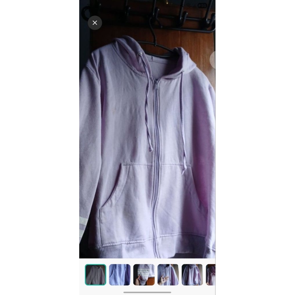jaket ungu preloved