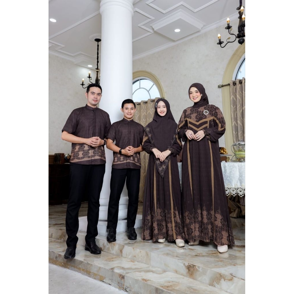 NEW ARRIVAL SARIMBIT AC ORIGINAL KHALISA SERIES COUPLE GAMIS SYAR'I IBU ANAK KEMEJA AYAH ANAK (COD)