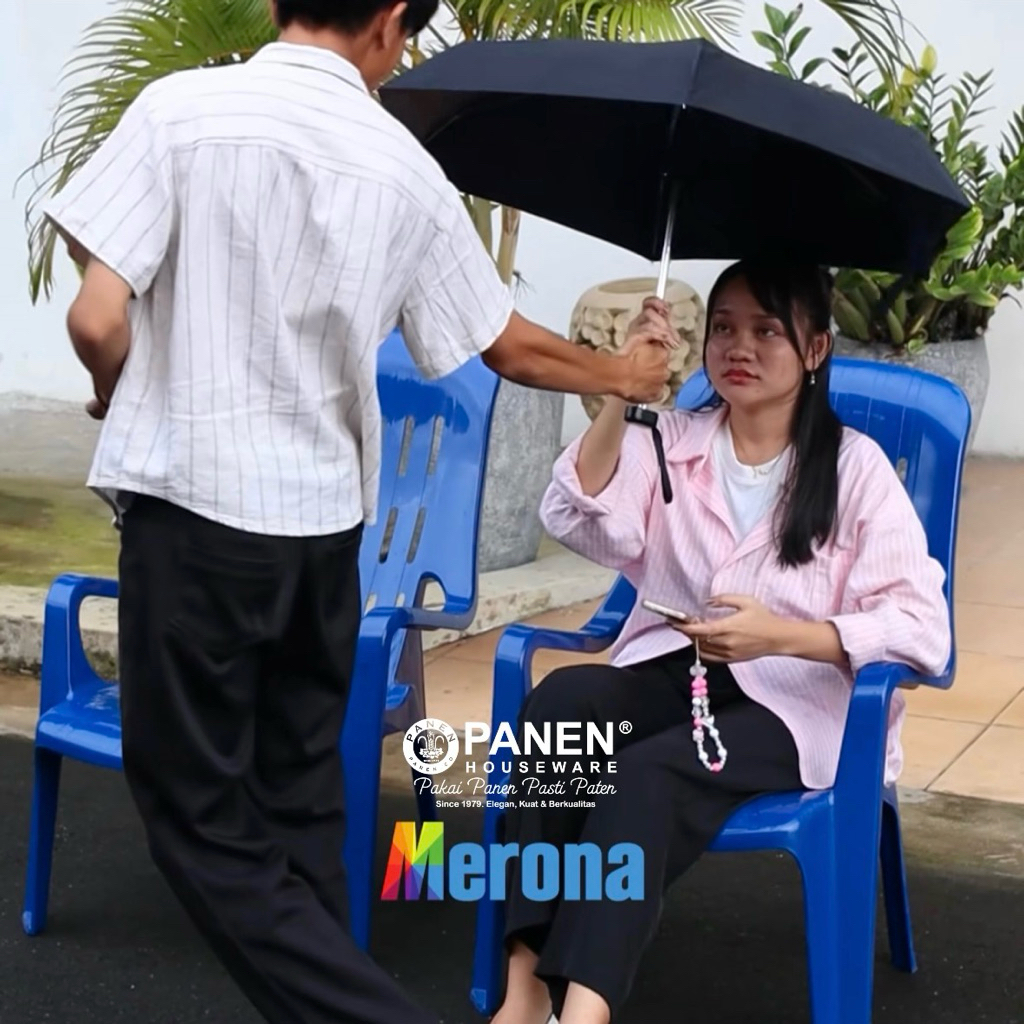 Panen Kursi Santai Plastik Merona Ks2502 Grade A / Kursi Sandaran Plastik Selonjoran Malas Tinggi