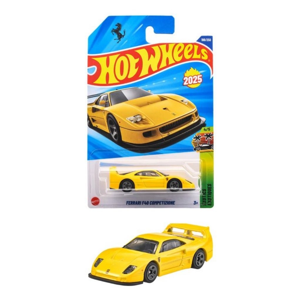 Diecast Hotwhells Ferrari F40 Yellow