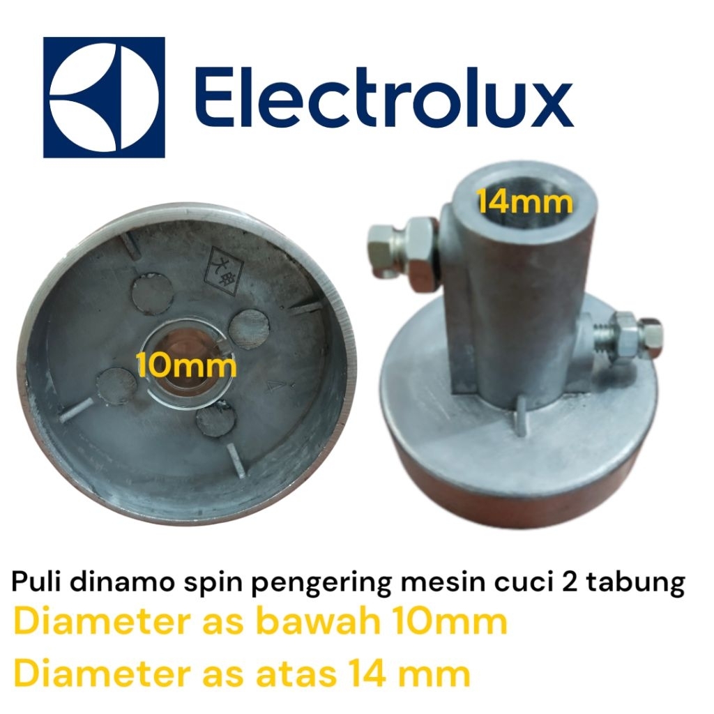 puli dinamo spin pengering mesin cuci Elektrolux 2 tabung