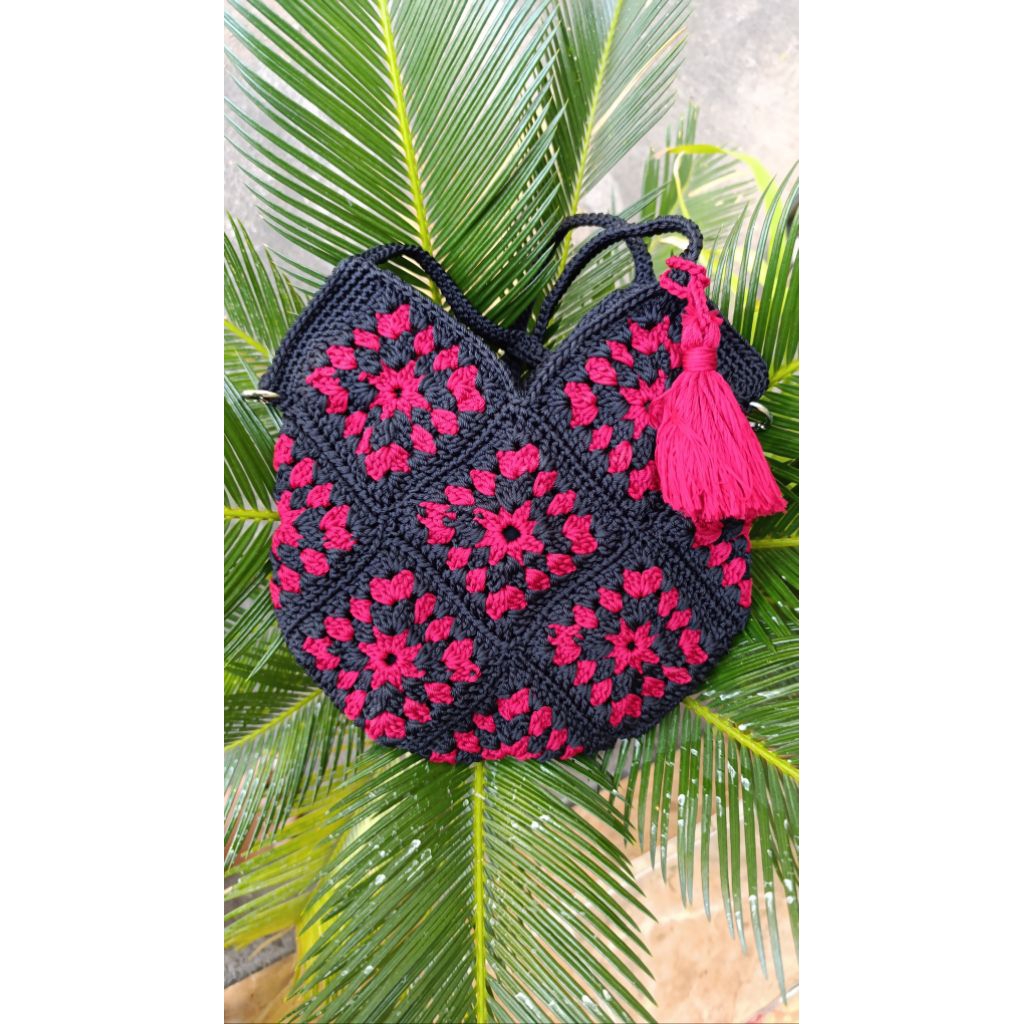 Tas rajut granny square