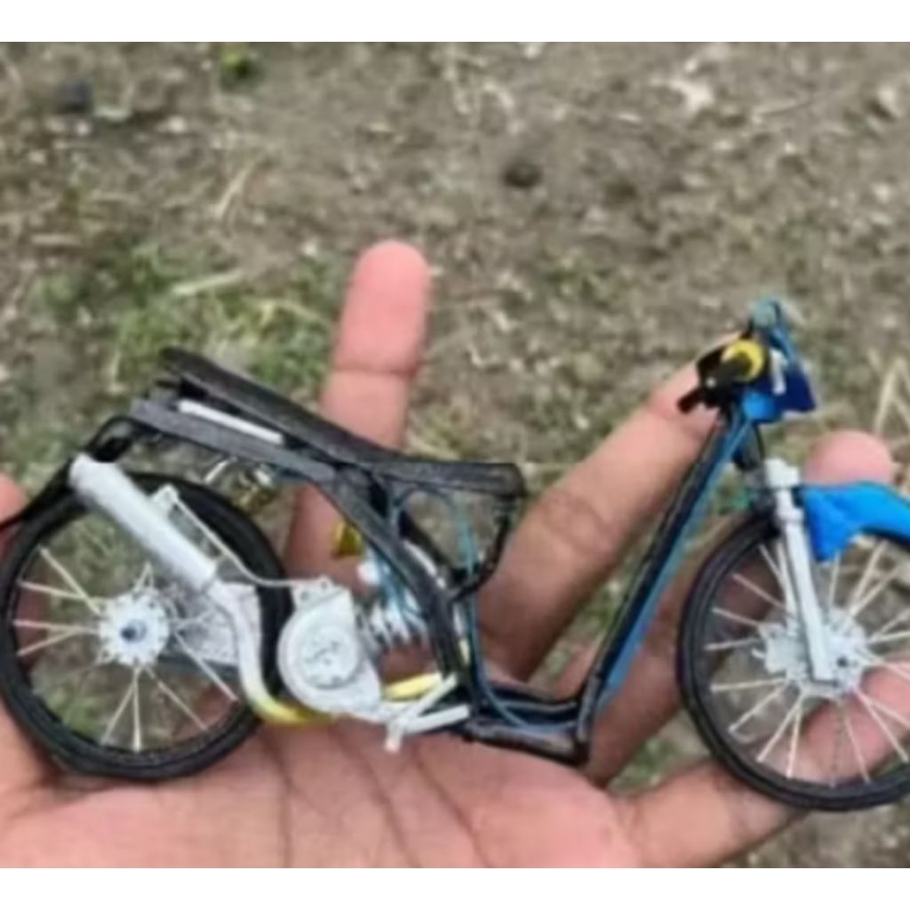 diecast miniatur motor drag Honda beat karbu bonus standar Paddock matic