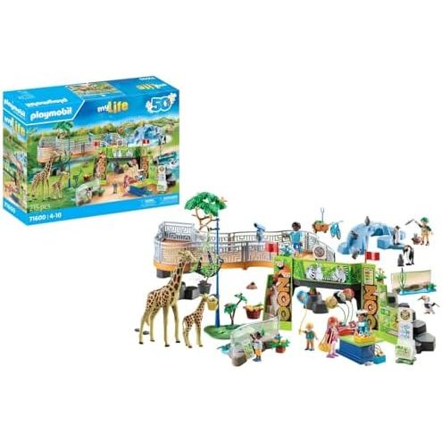 PLAYMOBIL MyLife 71600 Big Zoo, extensive Zoo Set with