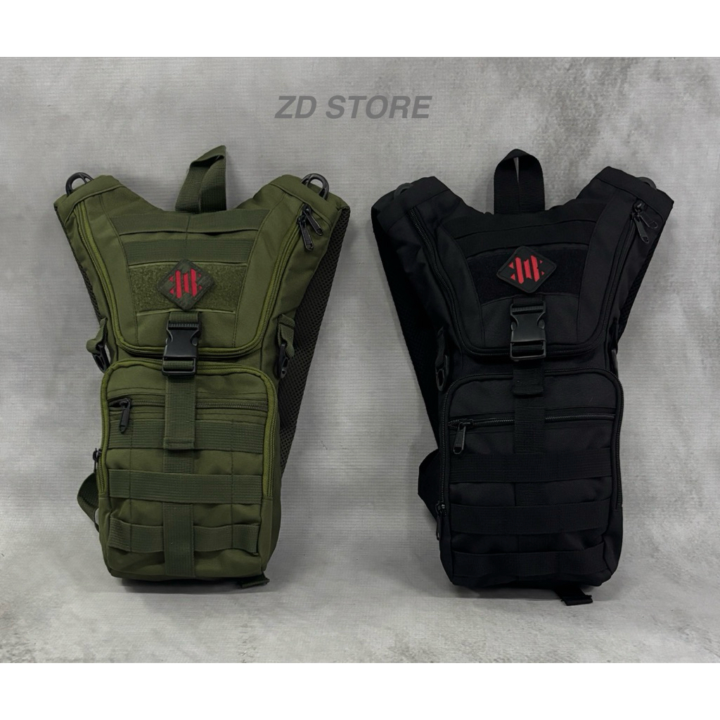 Tas Tactical Sepeda Kecil Hitam Dan Hijau/Ransel TACTICAL