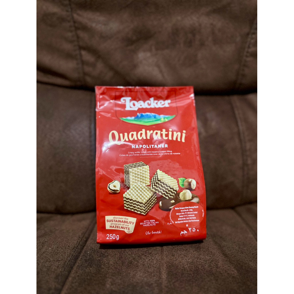 LOACKER QUADRATINI NAPOLITANER 250gr