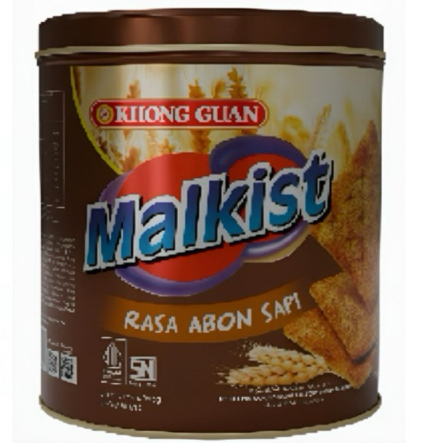 KHONG GUAN MALKIST ABON SAPI 395gr KEMASAN KALENG/COCOK UNTUK SUGUHAN TAMU/KUE LEBARAN/KUE NATAL/HAM