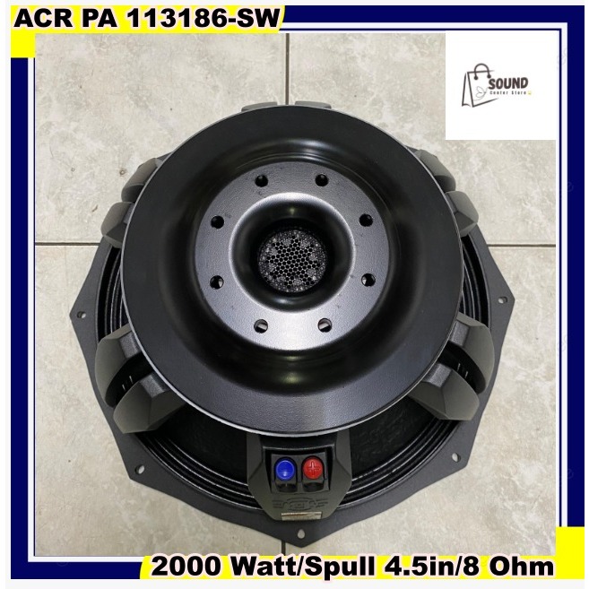 SPEAKER ACR FABULOUS 18" PA-113186-SW 2000Watt 18in SW FAB SUBWOOFER ACR 113186 ORIGINAL ACR