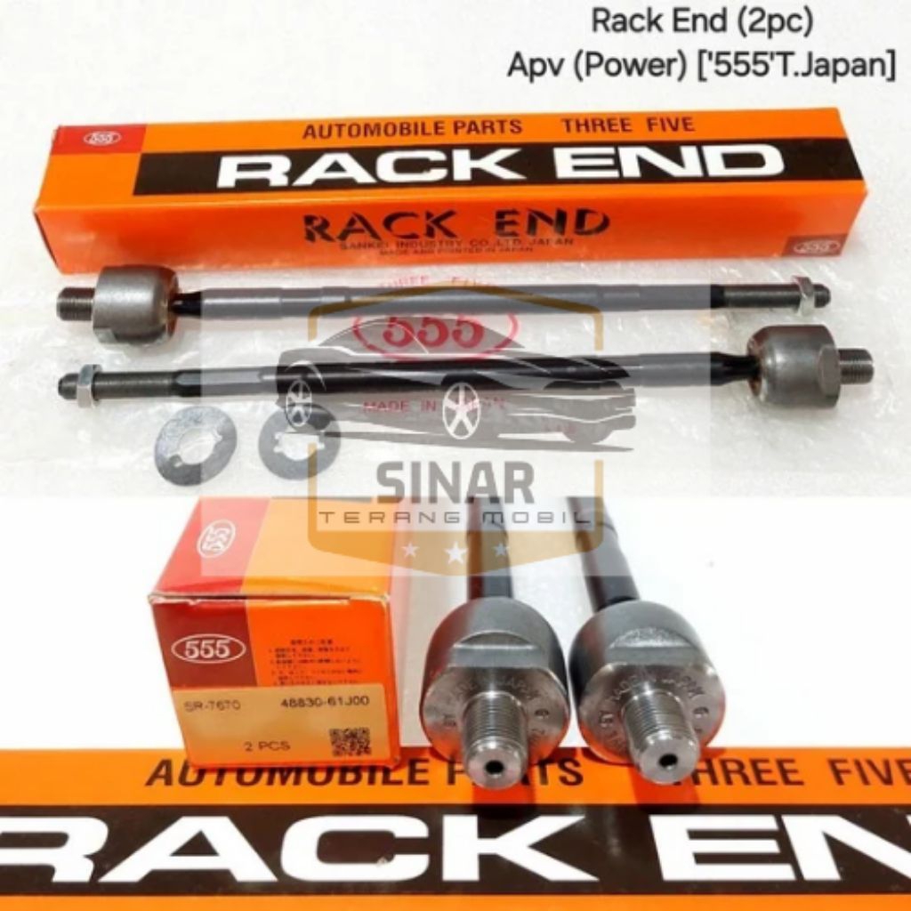 RACK END LONG TIEROD SUZUKI APV APV POWER STERING ORIGINAL 555 JAPAN 1PCS